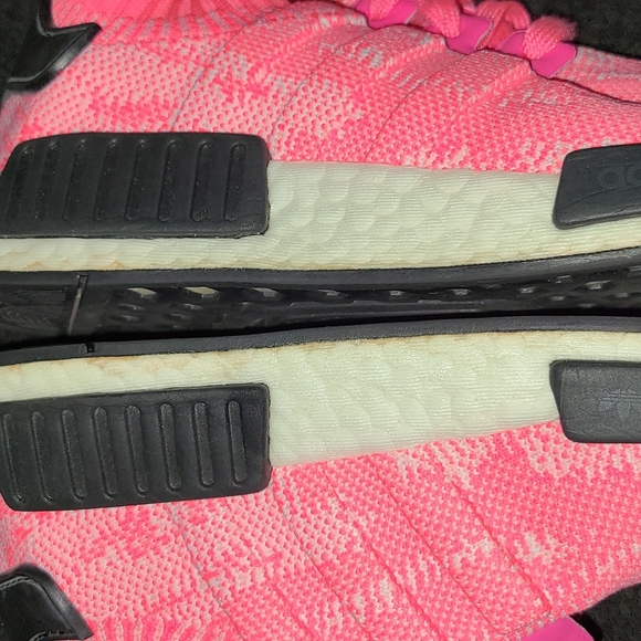 ADIDAS Hot Pink NMD R1 Knit Sneakers - Picture 12 of 17